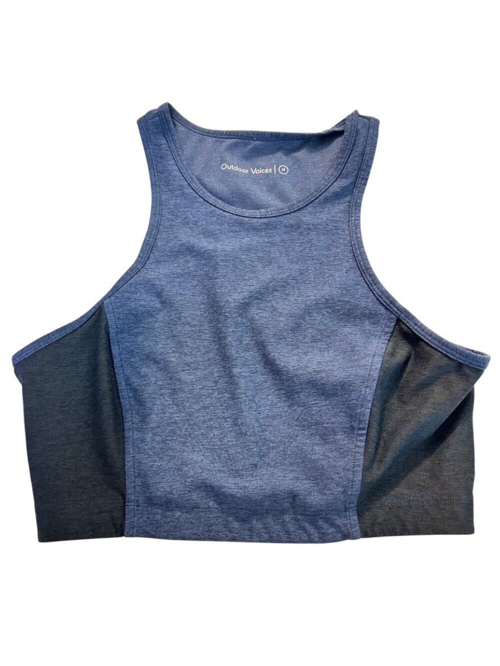 Outdoor Voices Athena Crop Sports Bra Blue size Medium